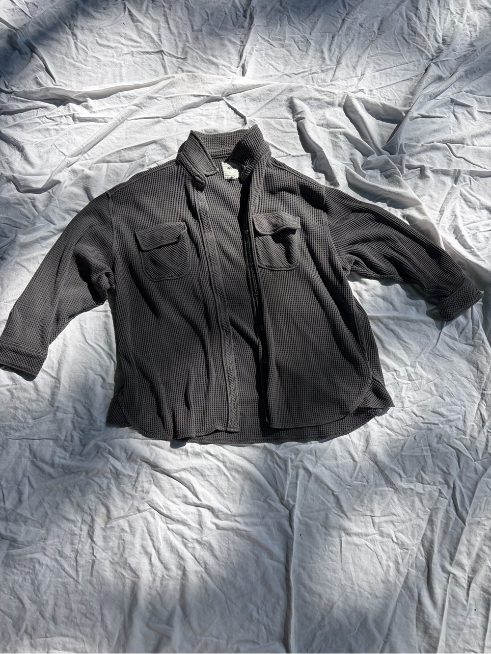 Aerie LumberJane Waffle Knit Shirt / Shacket